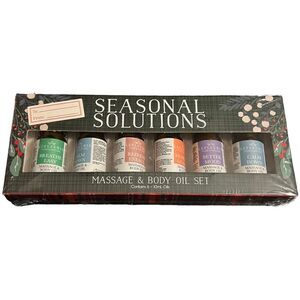 😊3/$30 Essential Oil Massage Oil Wellness set of 6 NEW IN BOX